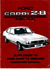 Ford Capri 2.8 Injection - Supplement To Ford Capri '74 Onwards Workshop Manual (1981)
